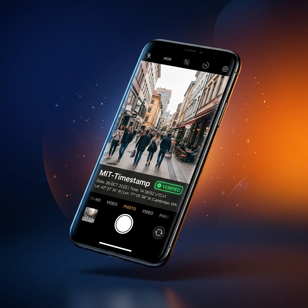 TimeStamp Cam App Mockup